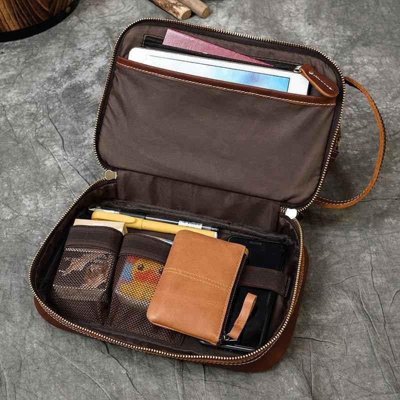 cognac VT toiletry bag