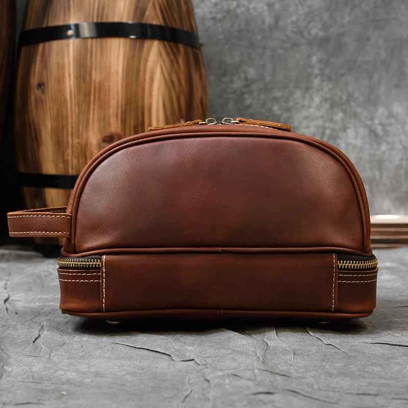 cognac VT toiletry bag